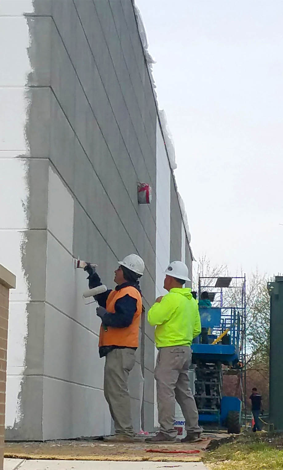 Scotts Quality team applying sealant